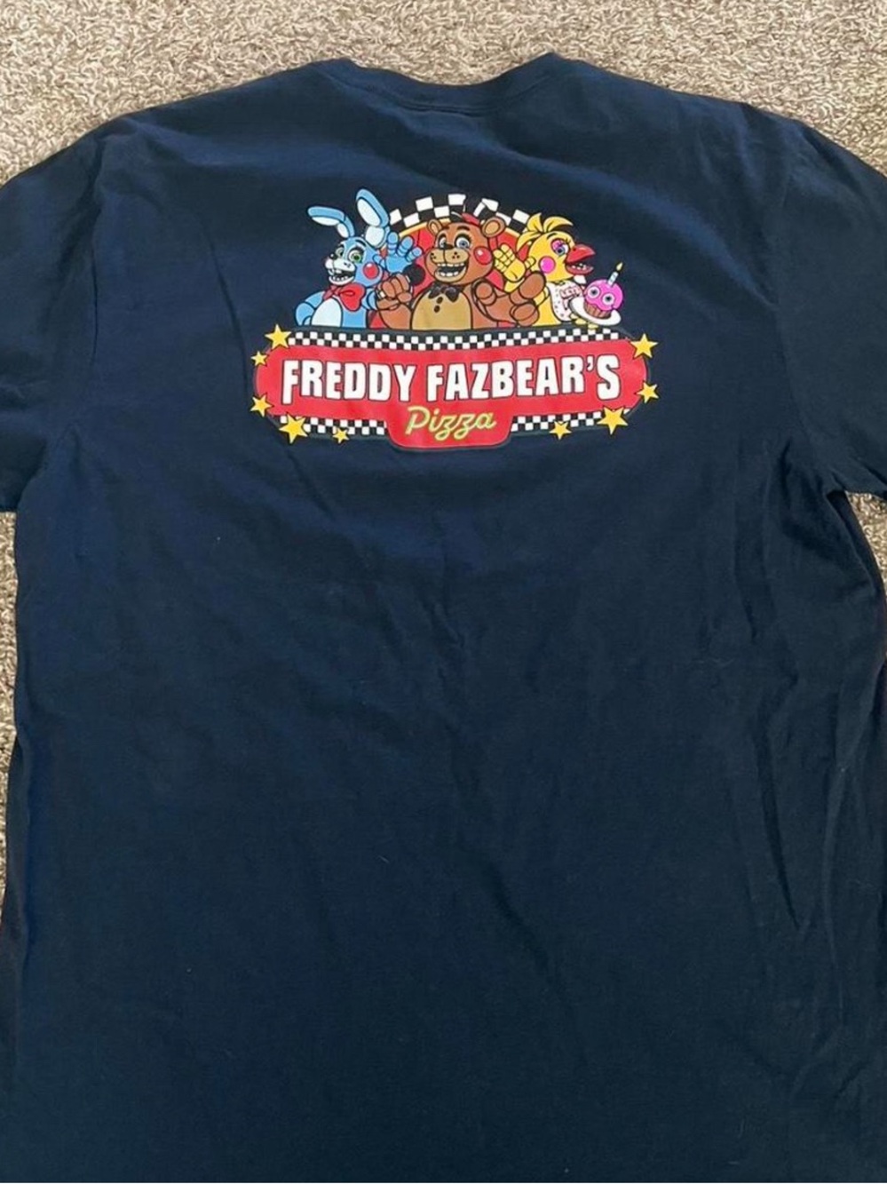 Five Nights at Freddy's 2 movie promo shirt for comic-con.